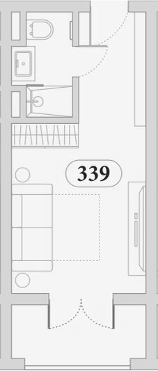 Студия, 25.7 м², 3/5 этаж, ЖК «Эден Ривьера»