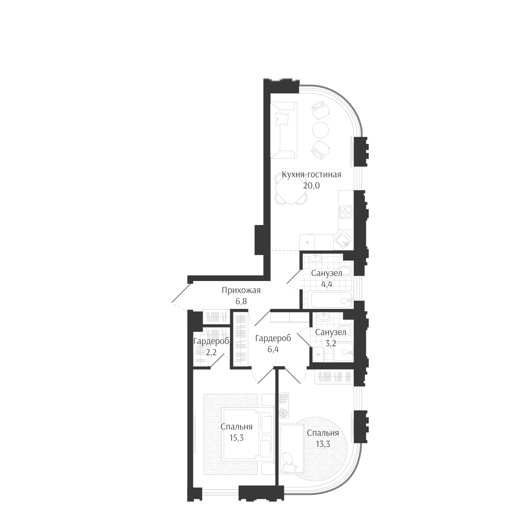 Продается 3-комн. квартира, 71.6 м²