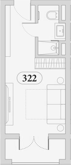 Студия, 25.7 м², 3/5 этаж, ЖК «Эден Ривьера»