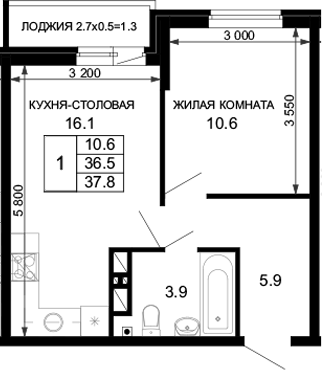 1-комн. Дыхание (АСК)