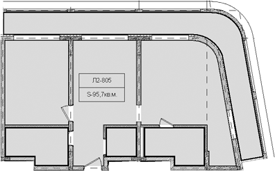 Объект, 95.7 м², 8/8 этаж, ЖК «Гостиничный комплекс Royal Beach Sochi»