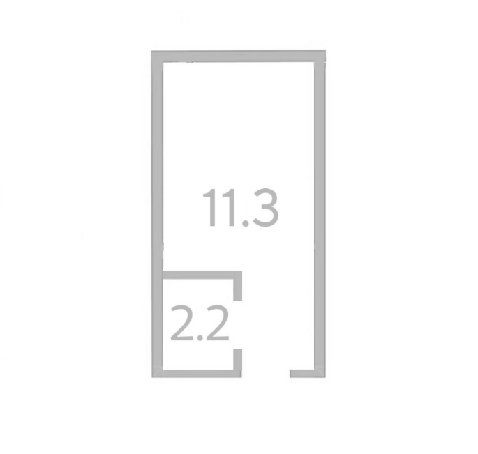Объект, 11.3 м², 2/2 этаж, ЖК «Жемчужина Мысхако»