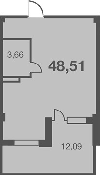 Студия, 36.42 м², 1/7 этаж, ЖК «Каравелла Португалии»