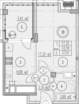 1-комн. Agoy Park Residence by Lavicon
