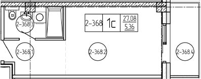 Продается 1-комн. квартира, 27.08 м²