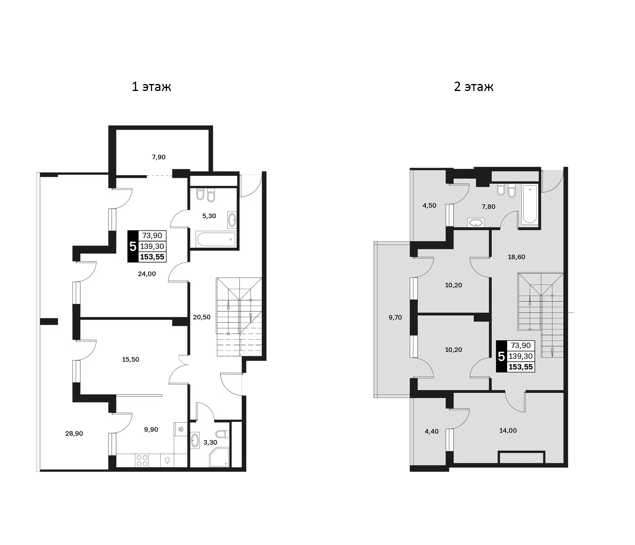 4+ комнаты, 139.3 м², 11/12 этаж, ЖК «Аксис Патриот»