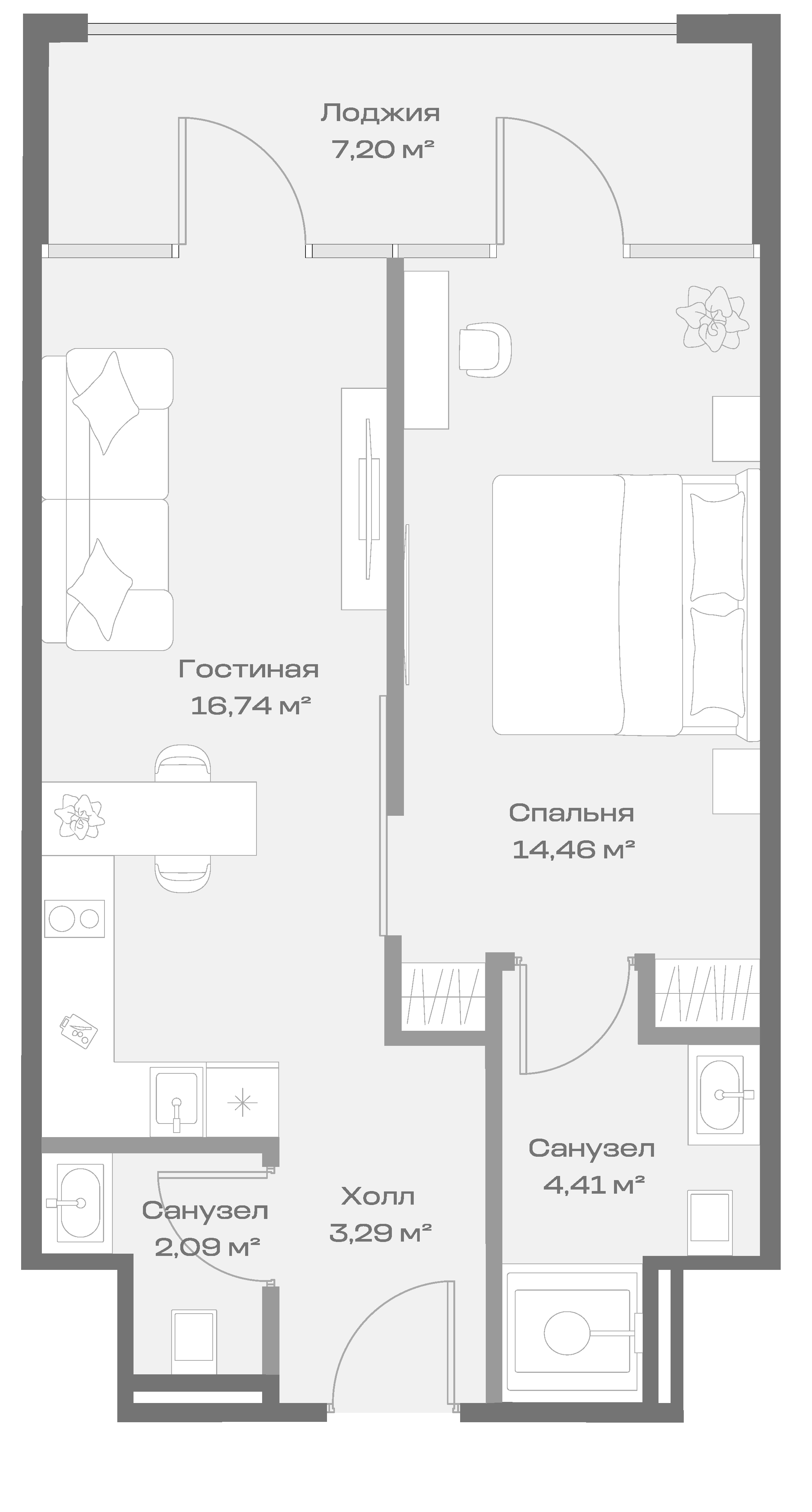 1-комн. Космос Селекшн Сочи Сиалия Резорт 5*