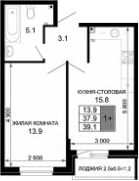 Продается 2-комн. квартира, 37.9 м²