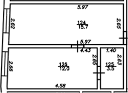 1-комн., 31.2 м², 2/4 этаж, ЖК «The Manor»