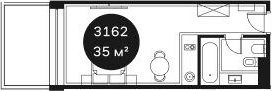 Продается 1-комн. квартира, 35.02 м²