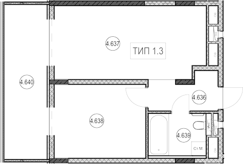 Продается 1-комн. квартира, 30.8 м²