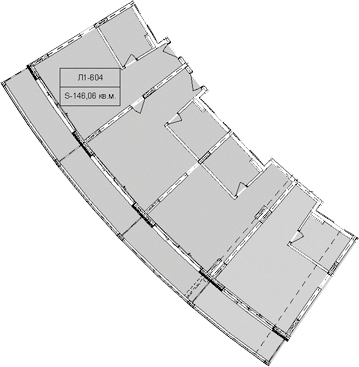 Объект, 146.06 м², 6/6 этаж, ЖК «Гостиничный комплекс Royal Beach Sochi»
