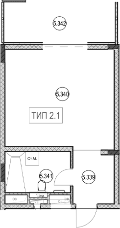 Студия, 30.8 м², 3/7 этаж, ЖК «ГК Сан Гарден Хотел&СПА»