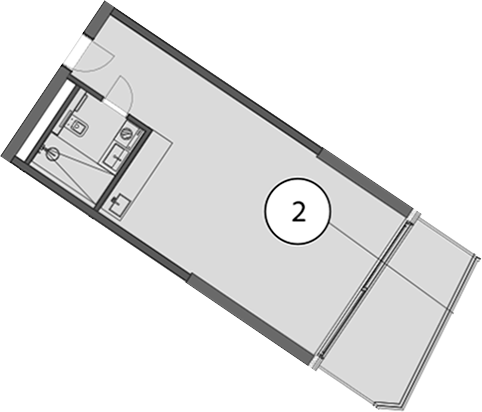 Студия, 48.4 м², 1/8 этаж, ЖК «Гостиничный комплекс Поляна Пик»