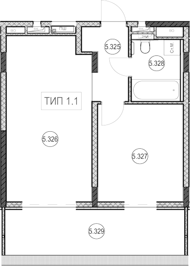 Продается 1-комн. квартира, 26.3 м²