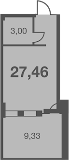 Студия, 18.13 м², 1/7 этаж, ЖК «Каравелла Португалии»