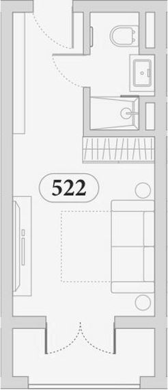 Продается 1-комн. квартира, 25.7 м²