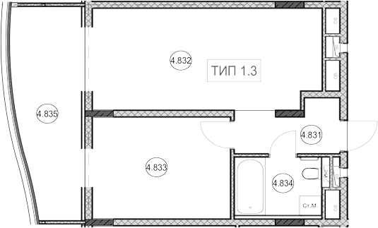 Продается 1-комн. квартира, 26.7 м²