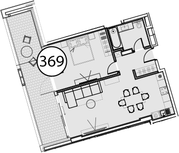Объект, 86 м², 4/9 этаж, ЖК «Гостиничный комплекс Поляна Пик»