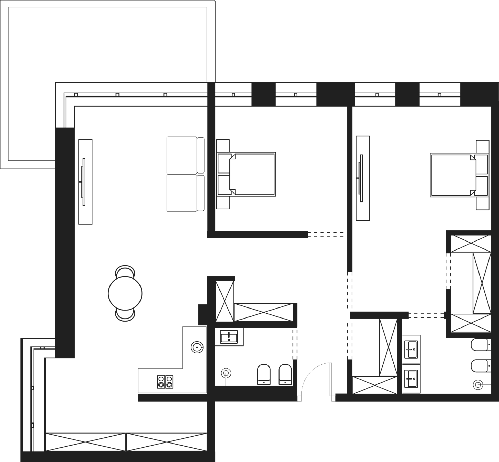 Продается 1-комн. квартира, 121.97 м²