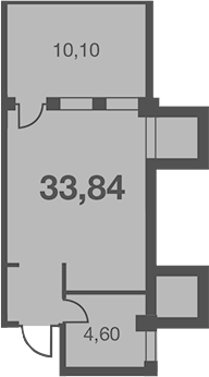 Студия, 23.74 м², 1/7 этаж, ЖК «Каравелла Португалии»