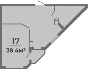 Объект, 38.4 м², 4/9 этаж, ЖК «Мореин»