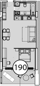 Студия, 67.6 м², 4/9 этаж, ЖК «Гостиничный комплекс Поляна Пик»