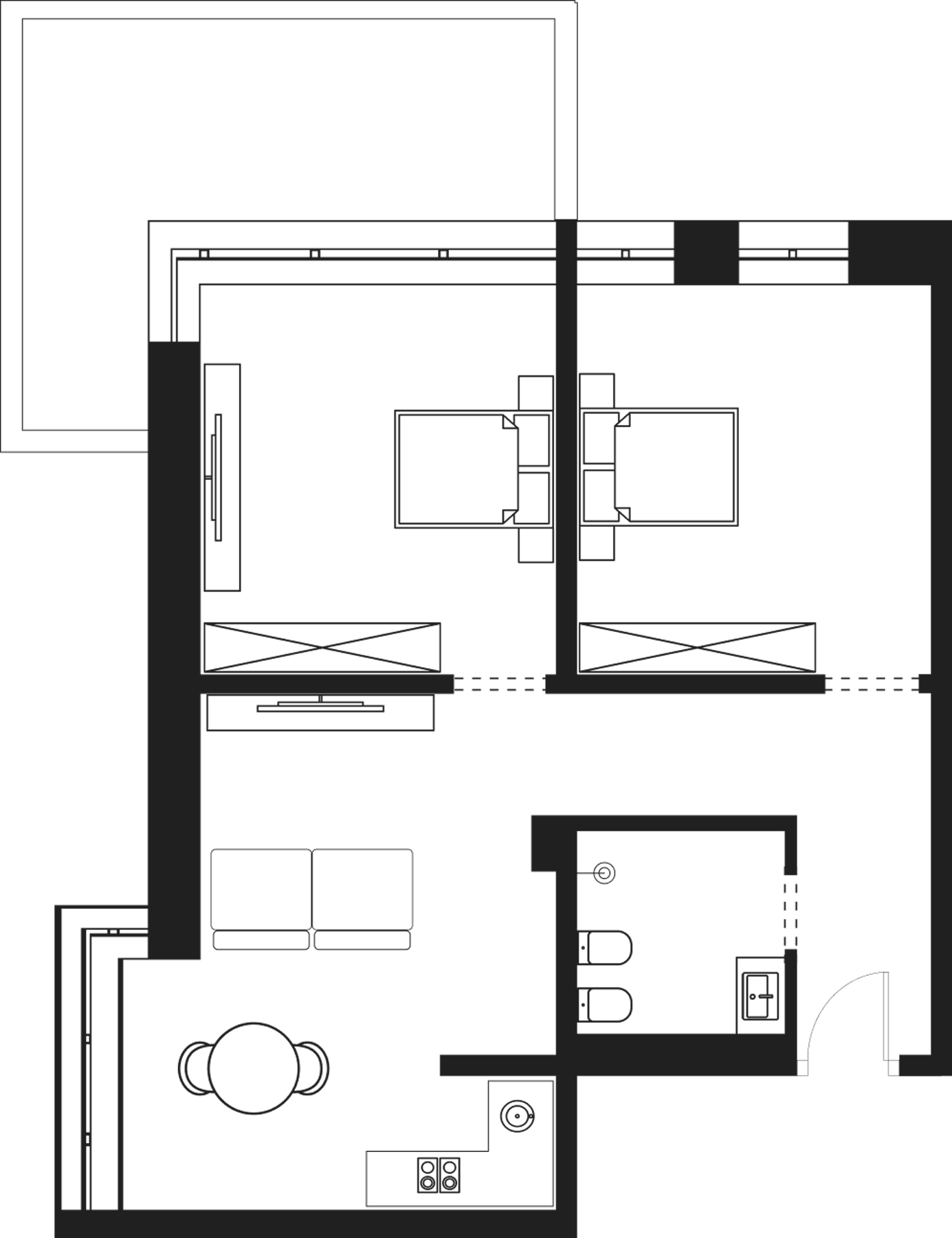 Объект, 78.38 м², 2/4 этаж, ЖК «Резиденция Волна»