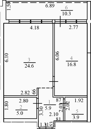 2-комн., 56.2 м², 10/15 этаж, ЖК «Гостиничный комплекс Brevis Apartments»