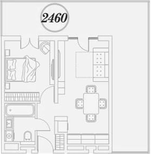1-комн., 71.7 м², 2/5 этаж, ЖК «ГК Сан Гарден Хотел&СПА»