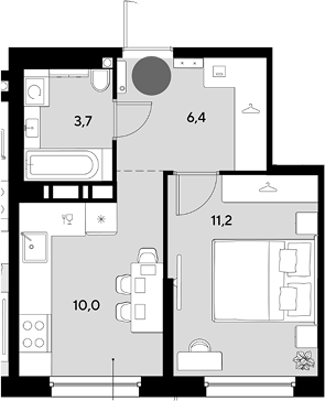 Продается 1-комн. квартира, 31.3 м²