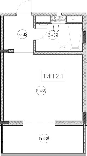 Студия, 30.8 м², 4/7 этаж, ЖК «ГК Сан Гарден Хотел&СПА»