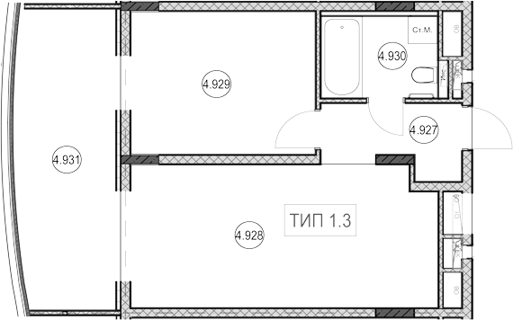 Продается 1-комн. квартира, 25.7 м²