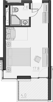 Продается 1-комн. квартира, 20.6 м²
