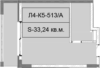 Объект, 33.24 м², 5/6 этаж, ЖК «Гостиничный комплекс Royal Beach Sochi»