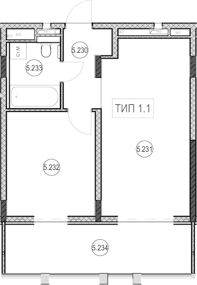 Продается 1-комн. квартира, 26.3 м²