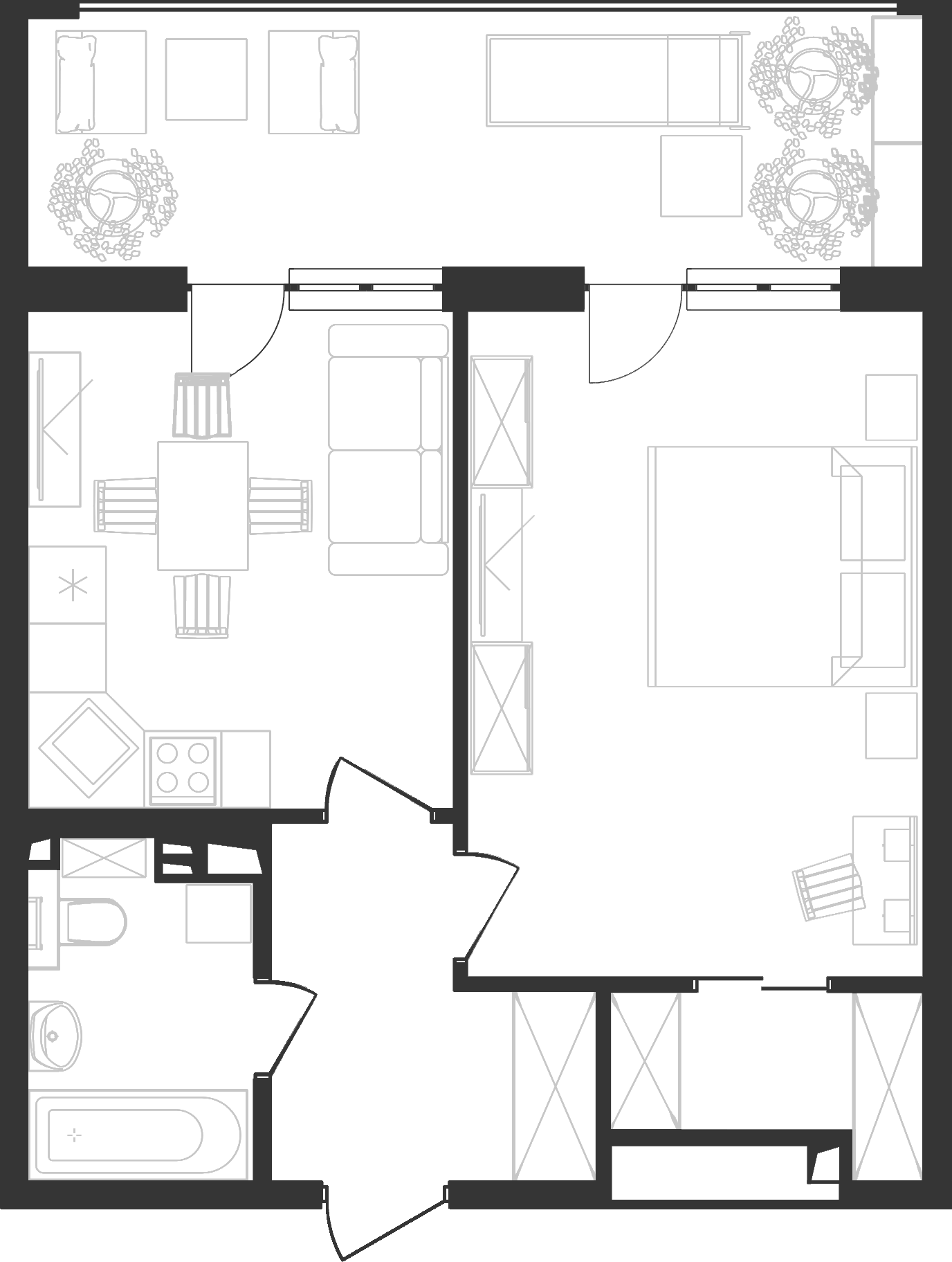 Продается 1-комн. квартира, 44.96 м²