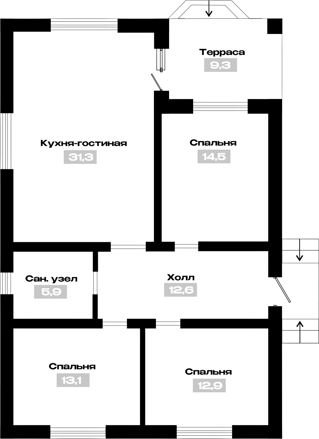 Коттедж в «Коттеджный поселок Дружный»
