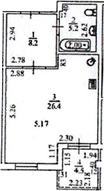 Продается 1-комн. квартира, 39.8 м²