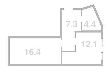 Объект, 40.2 м², 1/8 этаж, ЖК «Жемчужина Мысхако»