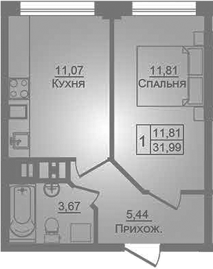 Продается 1-комн. квартира, 32 м²