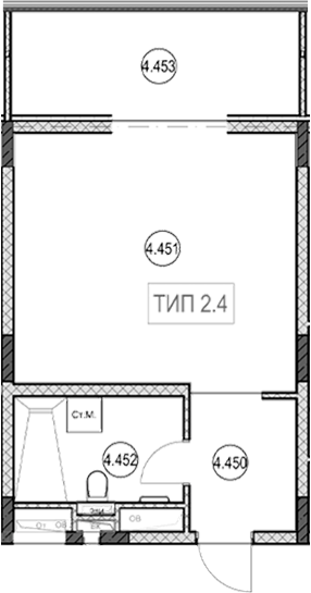 Студия, 30.8 м², 4/9 этаж, ЖК «ГК Сан Гарден Хотел&СПА»