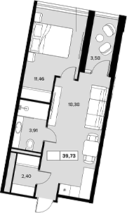 Продается 1-комн. квартира, 36.15 м²