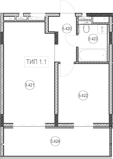 Студия, 26.2 м², 4/7 этаж, ЖК «ГК Сан Гарден Хотел&СПА»