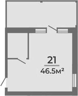 Объект, 46.5 м², 2/2 этаж, ЖК «Апартаментный комплекс Мореин»