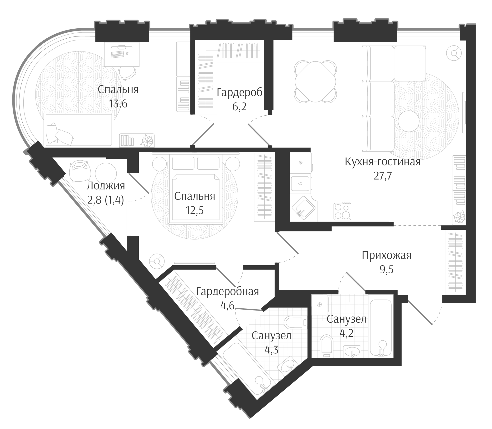 Продается 3-комн. квартира, 82.6 м²