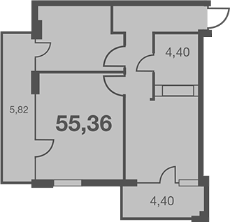 Студия, 45.14 м², 3/7 этаж, ЖК «Каравелла Португалии»