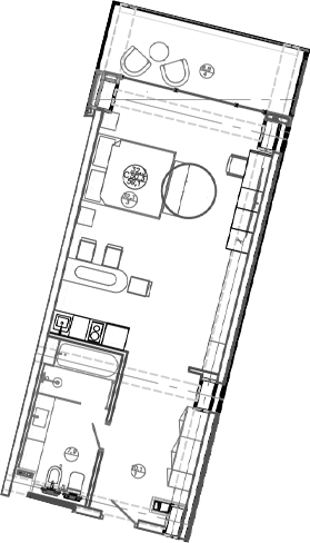 Студия, 50.3 м², 2/8 этаж, ЖК «Mandarin Garden Hotel»