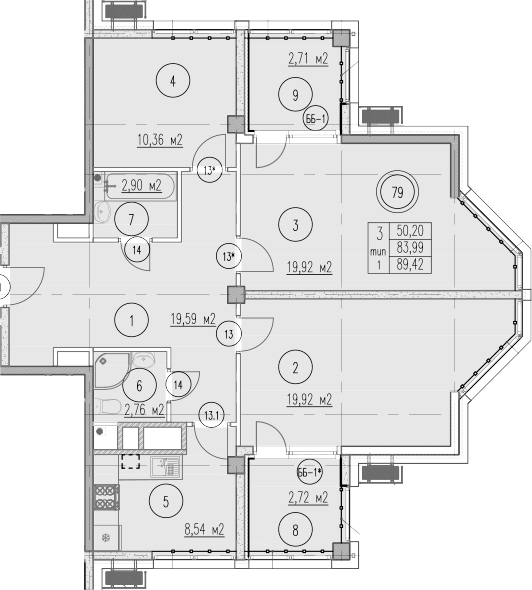 3-комн. Agoy Park Residence by Lavicon