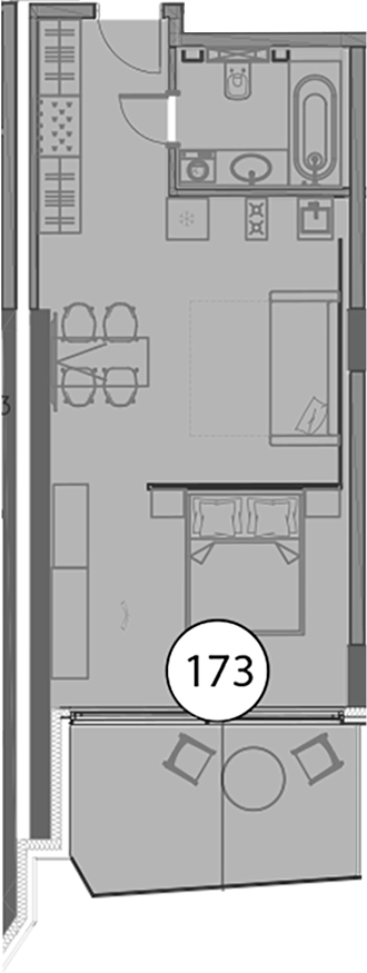 Студия, 51.7 м², 6/9 этаж, ЖК «Гостиничный комплекс Поляна Пик»